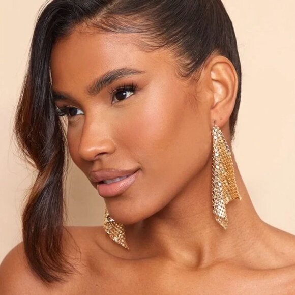 PrettyLittleThing Jewelry - PrettyLittleThing Chainmail Earrings